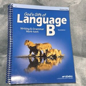Abeka God's Gift of Language B - Blue Writing & Grammar Work-text
